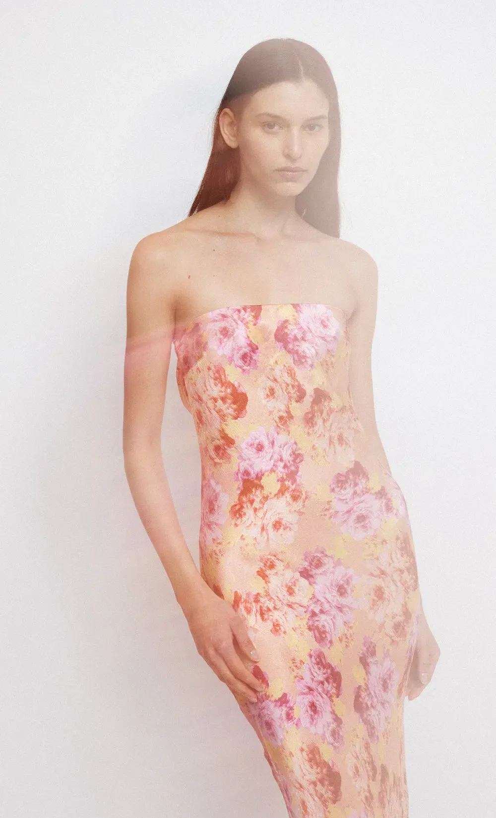 Bec & Bridge Moondance Strapless Dress Belle Floral Size 8 - Image 4