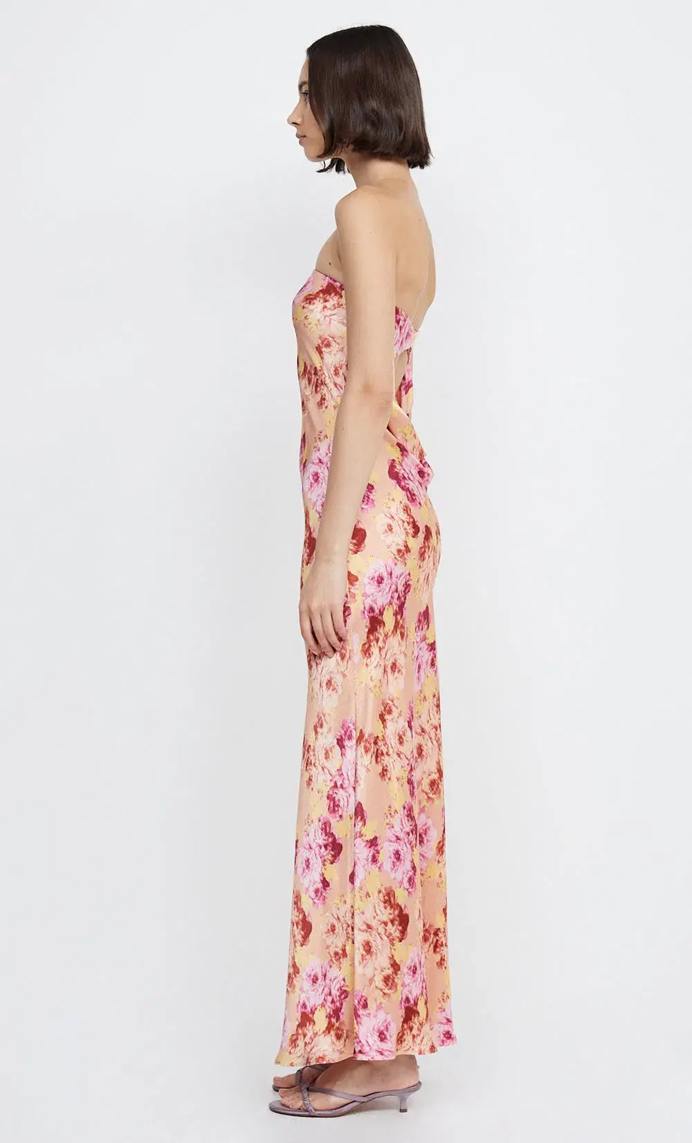 Bec & Bridge Moondance Strapless Dress Belle Floral Size 8 - Image 2