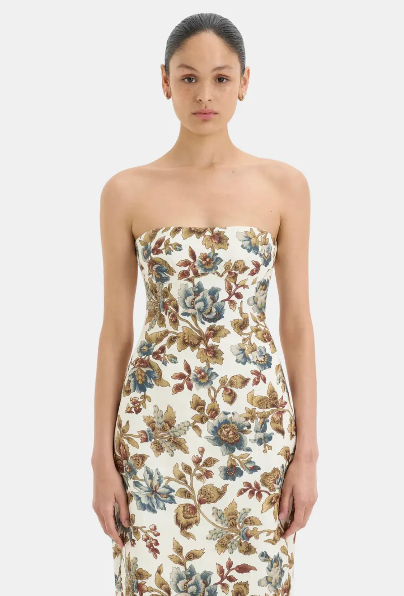 Sir the Label Eleanora Column Midi Dress Viola Floral Print SIze 0P / AU 6 Petite - Image 2