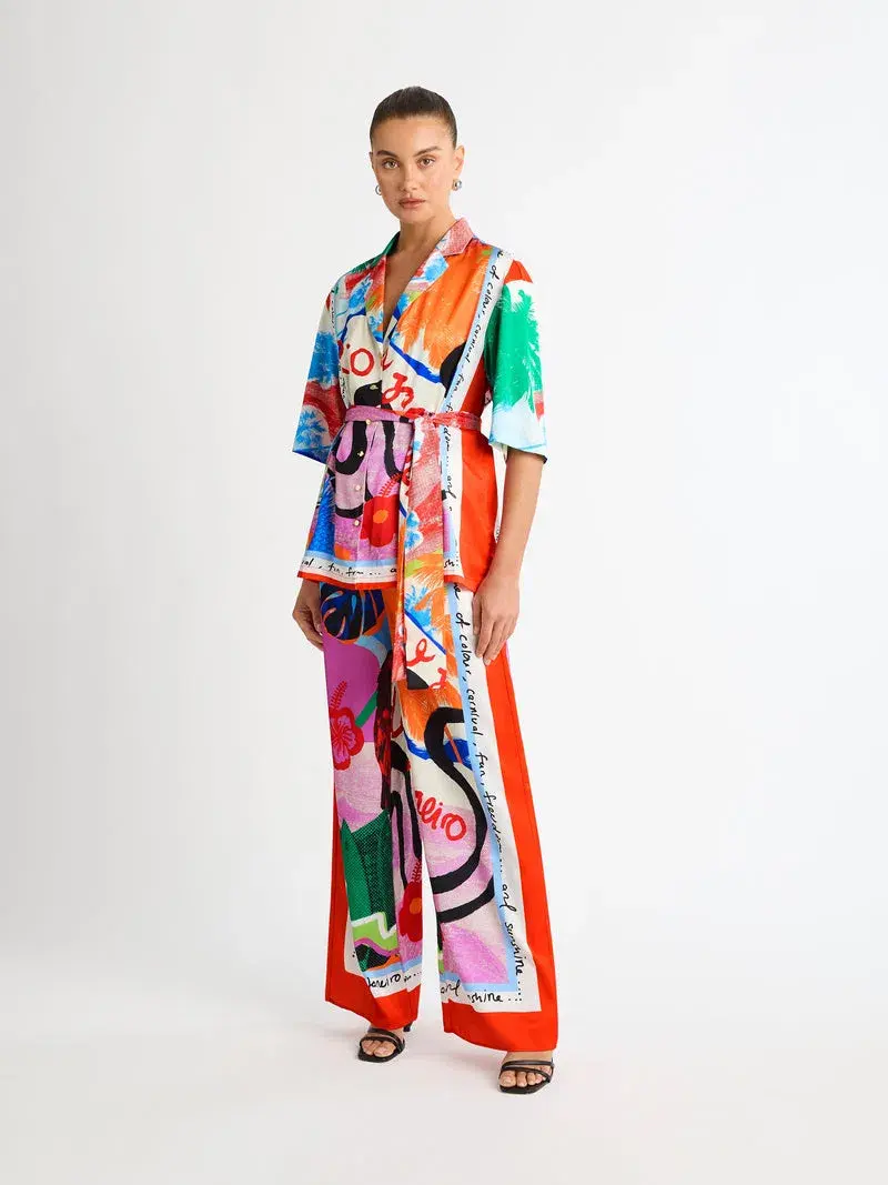 Sheike Rio Shirt and Pants Set Print Size 18 - Image 1