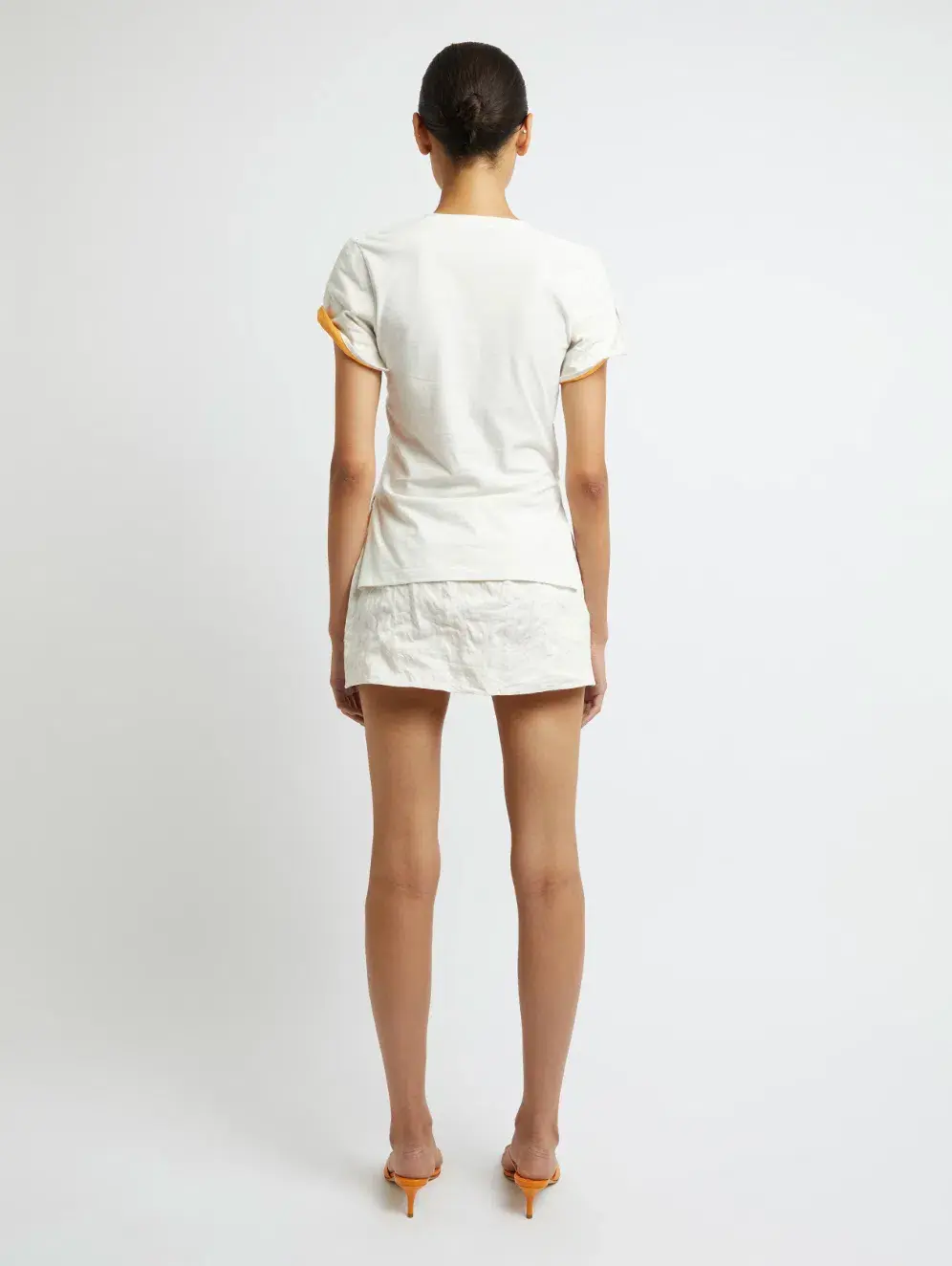 Christopher Esber Lost Souvenir Crushed Tee Size 8 & Mini Skirt Size 10 Print  - Image 3