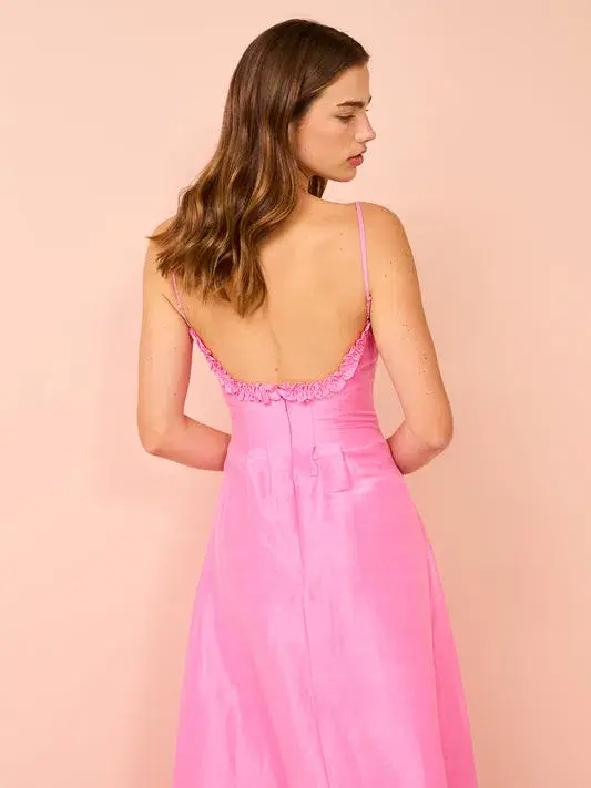 Aston Studio Raquel Dress In Candy Silk Size 12 - Image 3