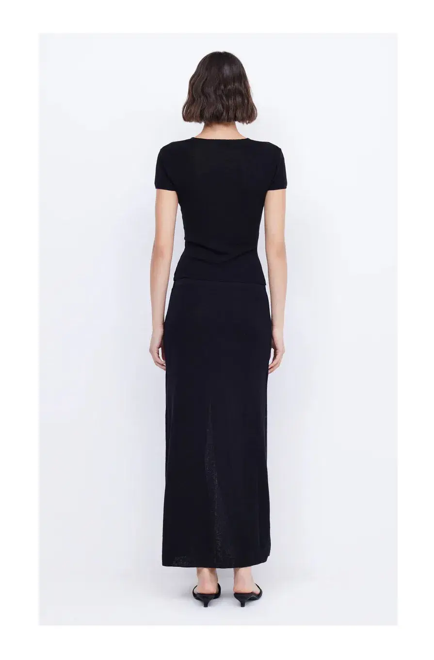 Bec and Bridge Caspian Knit Maxi Skirt Black Size S - Image 3