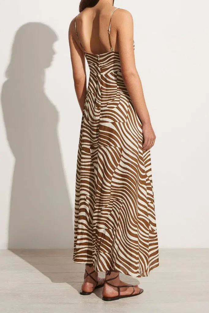 Faithfull the Brand Sorsal Midi Dress Print Size 8 - Image 5