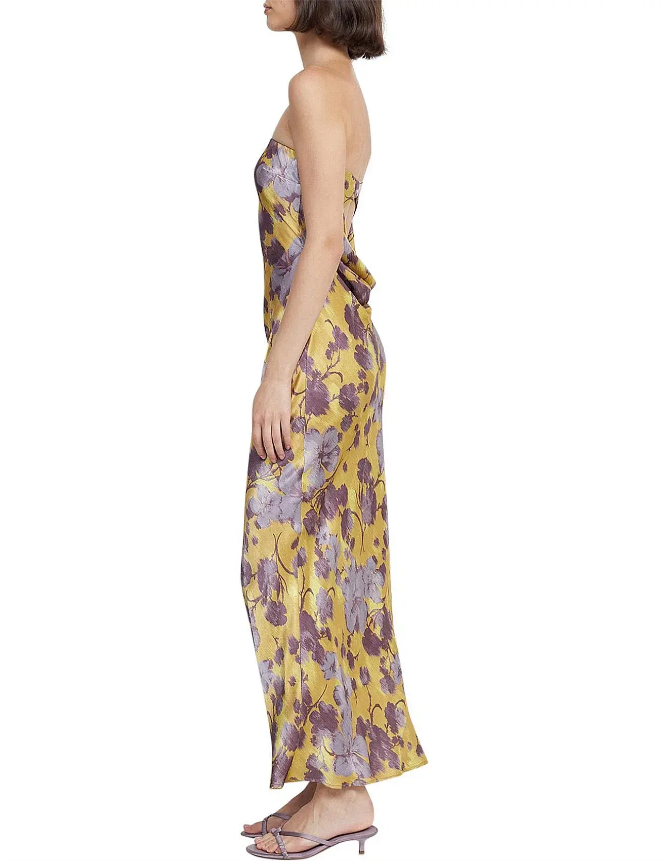 Bec & Bridge Moondance Strapless Maxi Dress Golden Violet Size XS / AU 6 - Image 2