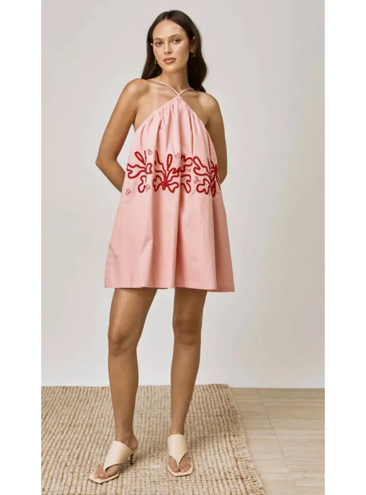 Mon Renn Mystique Mini Dress Strawberry Swirl Size XS / AU 6 - Image 1