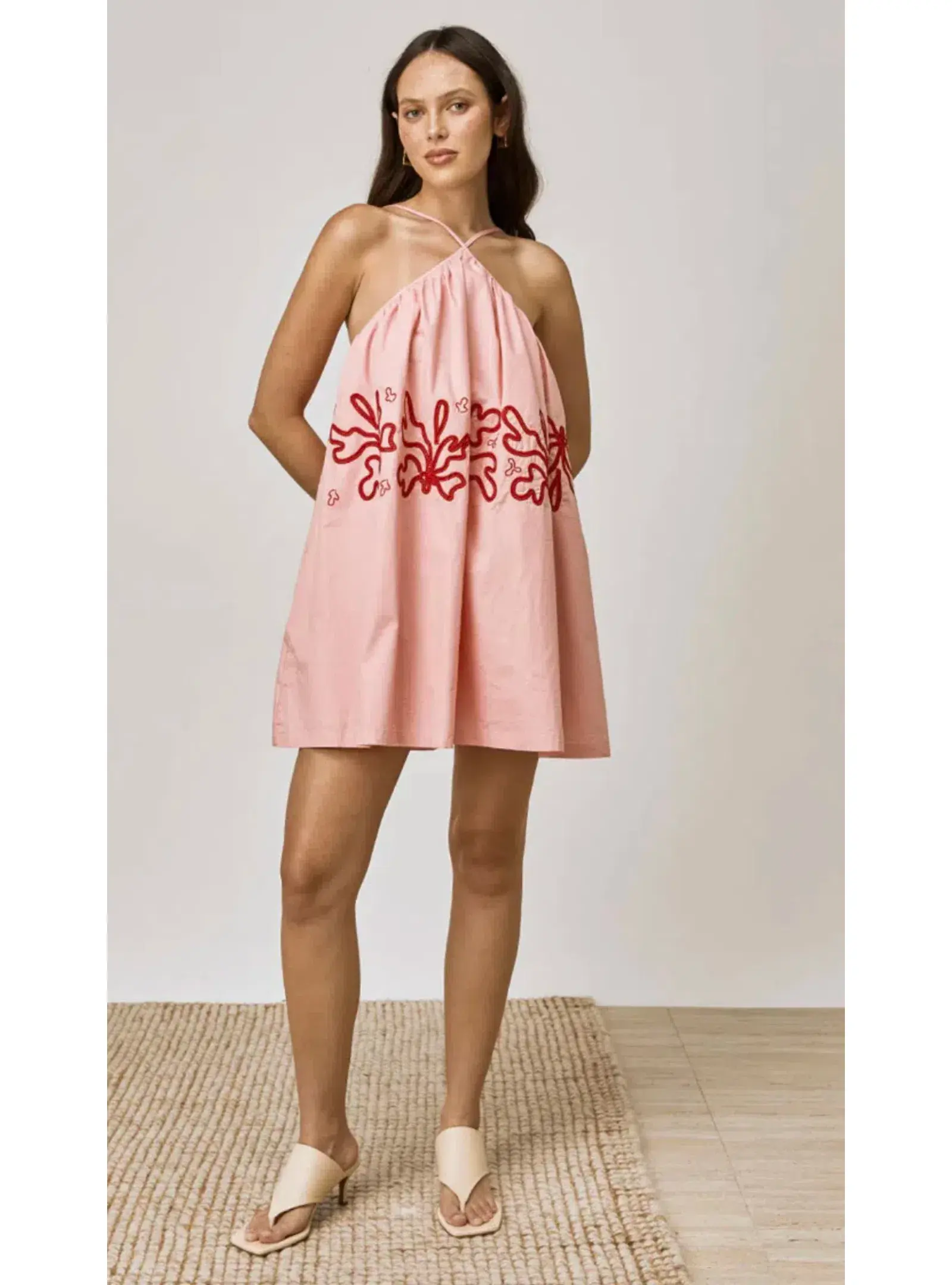 Mon Renn Mystique Mini Dress Strawberry Swirl Size XS / AU 6 - Image 1