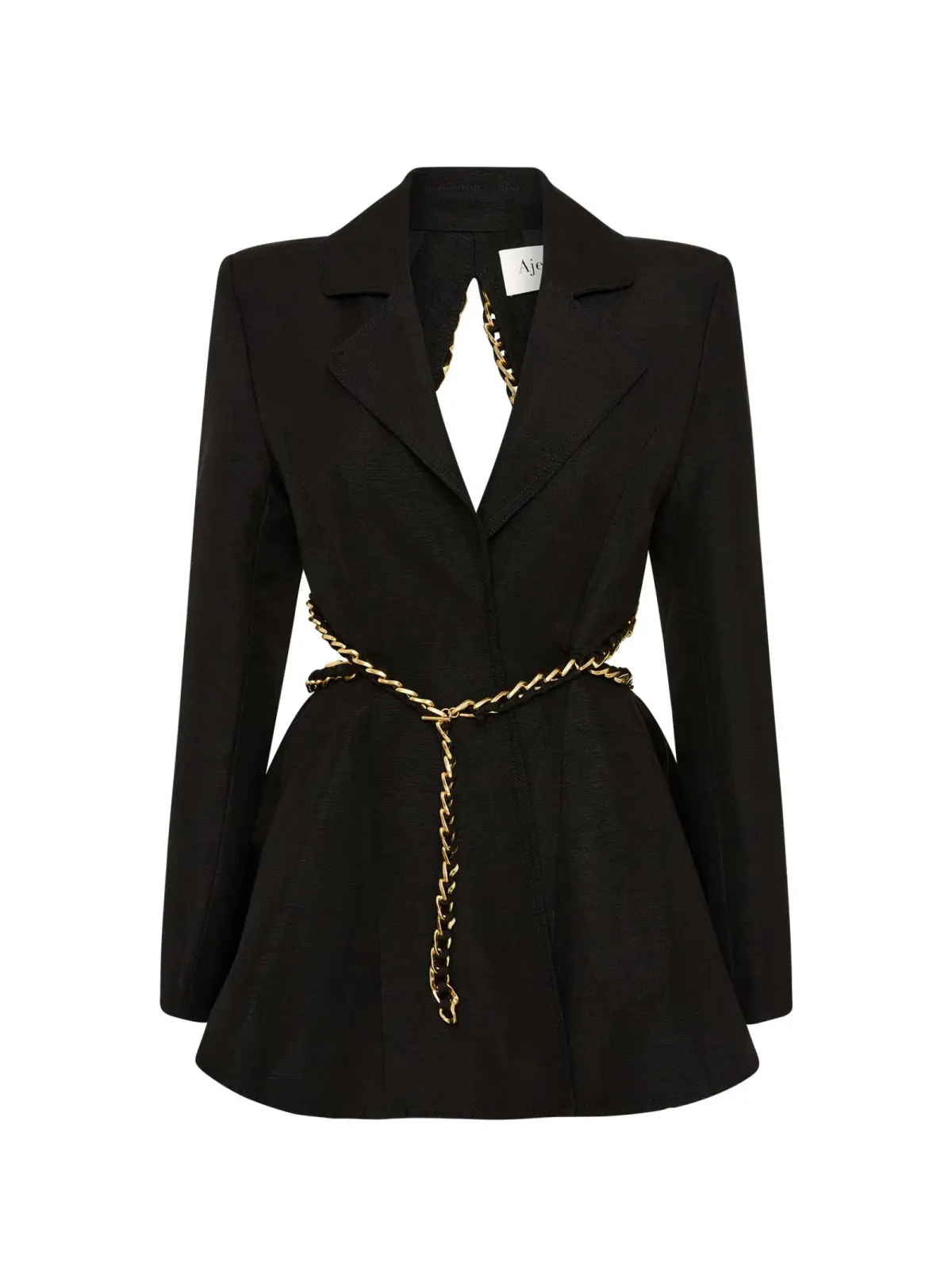 Aje Opal Backless Chainlink Jacket Black Size AU 10 - Image 6