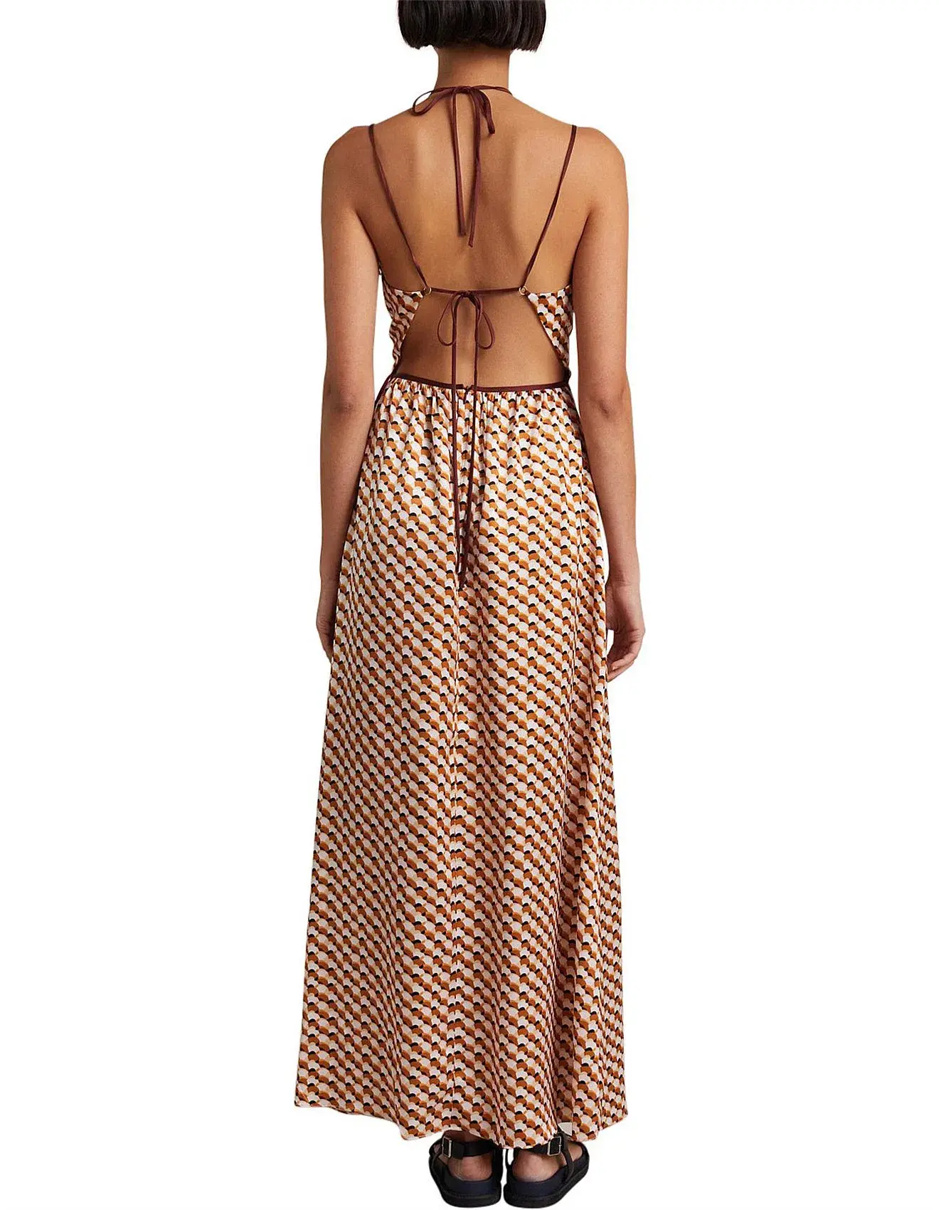 Bec & Bridge Casablanca Cut Out Maxi Dress Multi Size 8 - Image 4