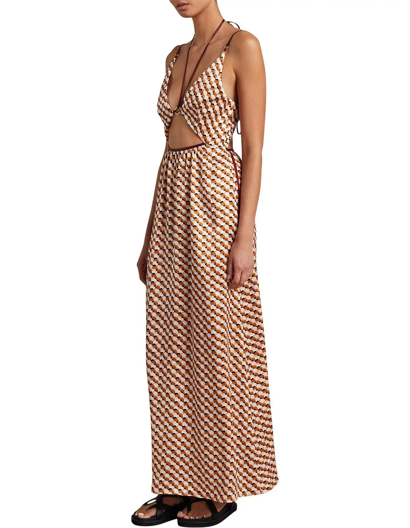 Bec & Bridge Casablanca Cut Out Maxi Dress Multi Size 8 - Image 2
