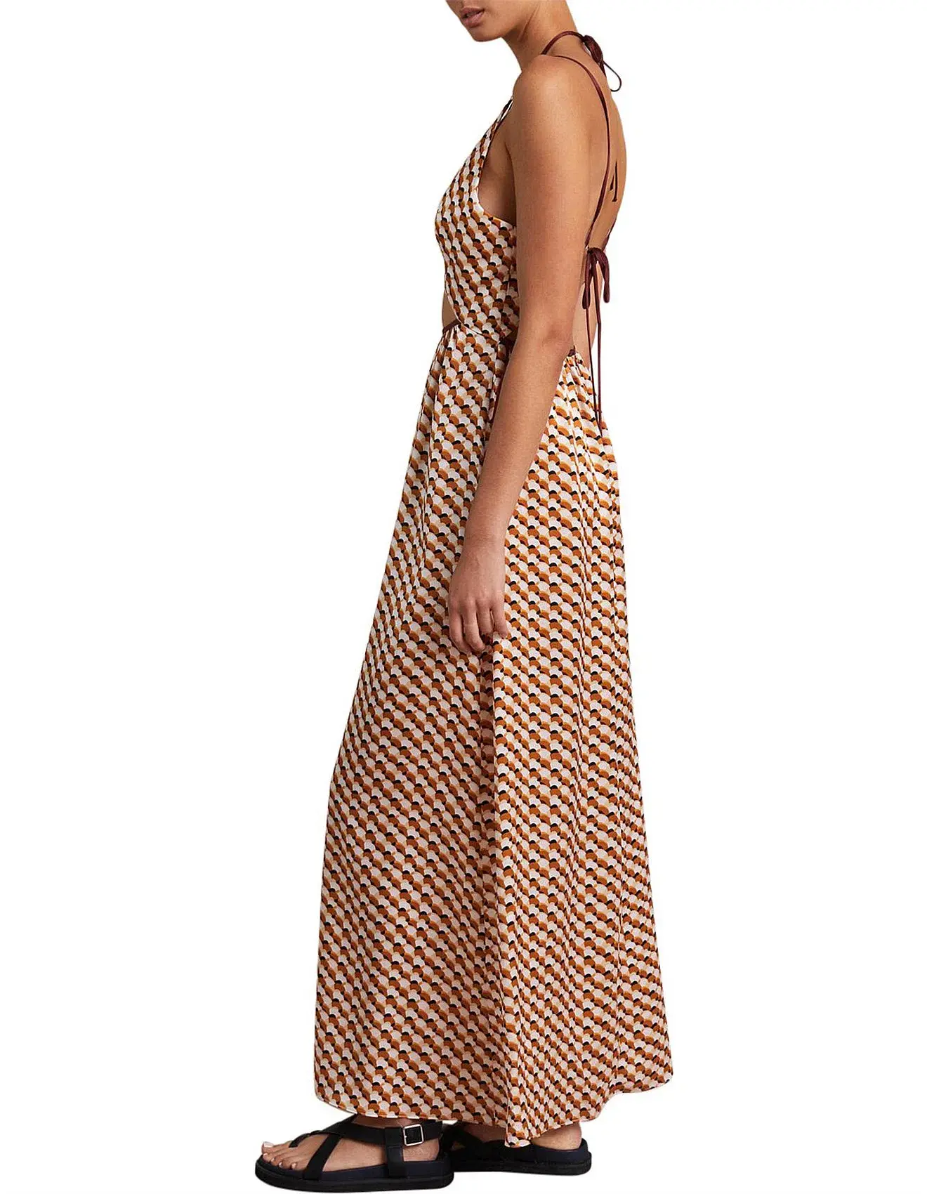 Bec & Bridge Casablanca Cut Out Maxi Dress Multi Size 8 - Image 3