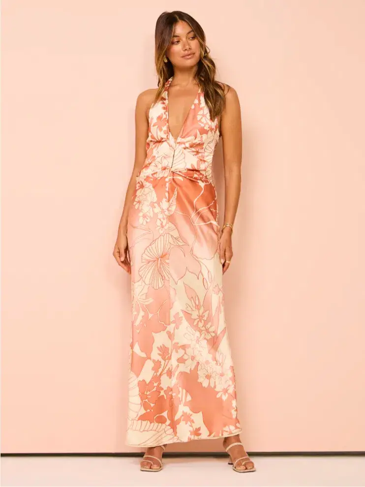 Sir The Label Como Twist Dress in Paradiso Print Size 3 / AU 12  - Image 4