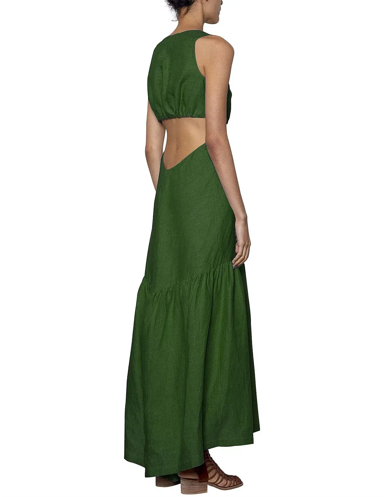 Kitx Evolve Cut Out Maxi Dress Green Size 10 - Image 3