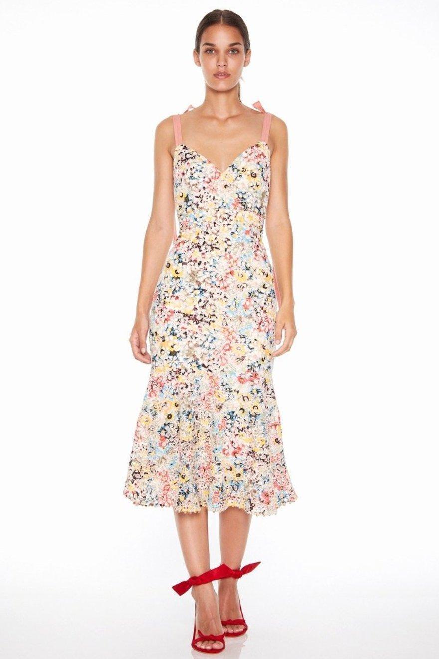 Talulah Bittersweet Flounce Midi Dress size XL for rent on The Volte - main image