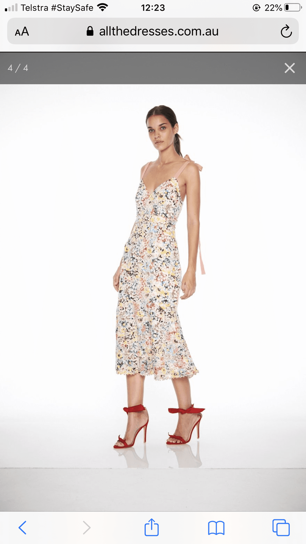 Talulah Bittersweet Flounce Midi Dress size XL - Image 2