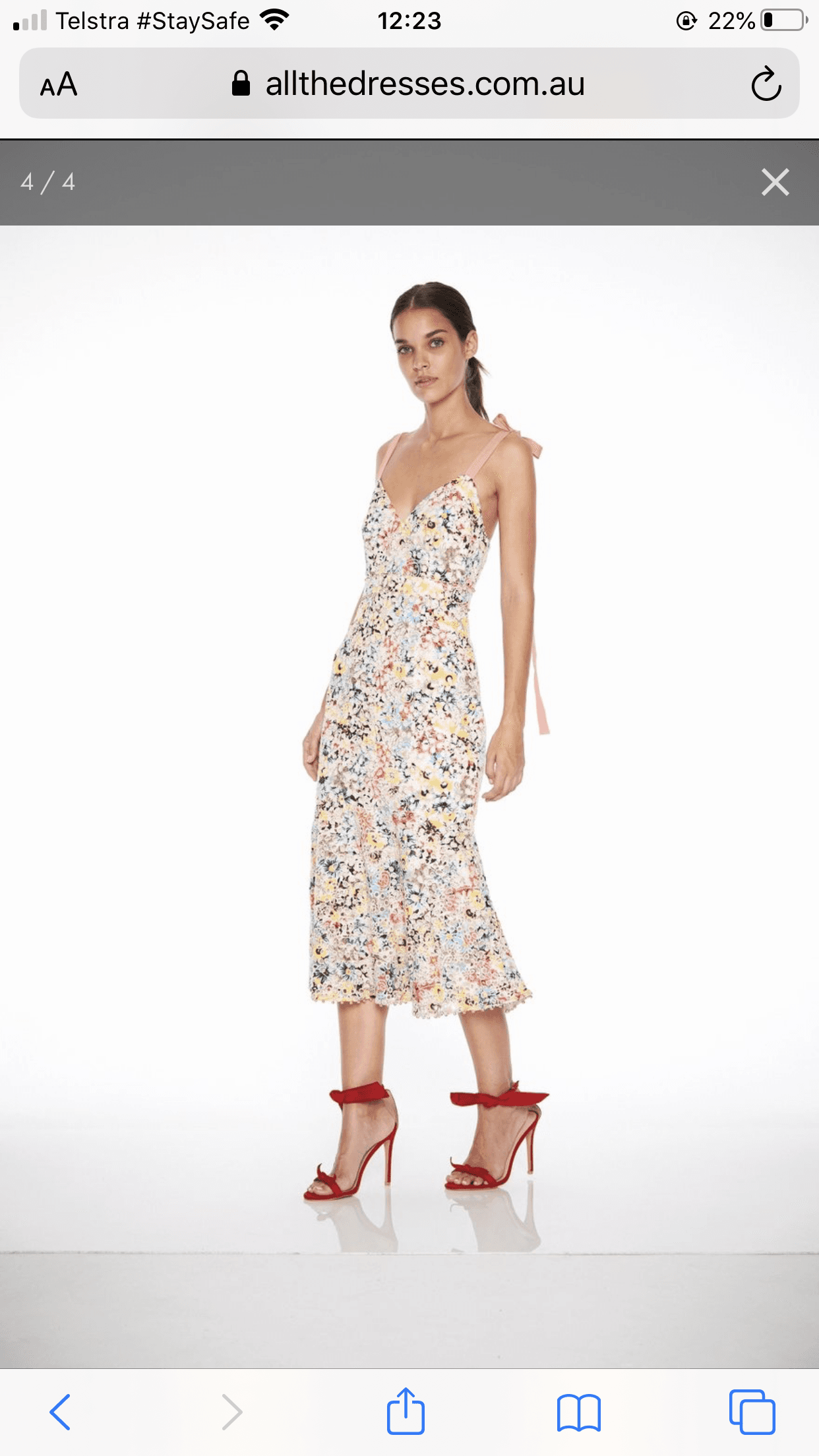 Talulah Bittersweet Flounce Midi Dress size XL - Image 2