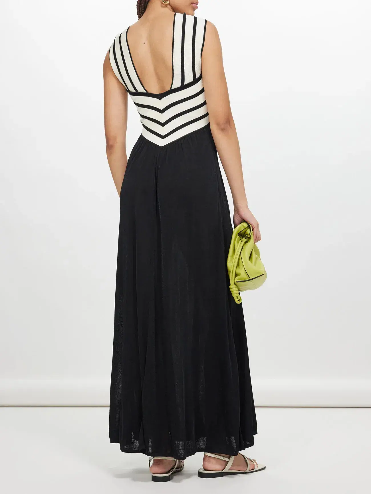 Zimmermann Natura Halter Neck Midi Dress Chevron Size 2 / AU 12  - Image 3