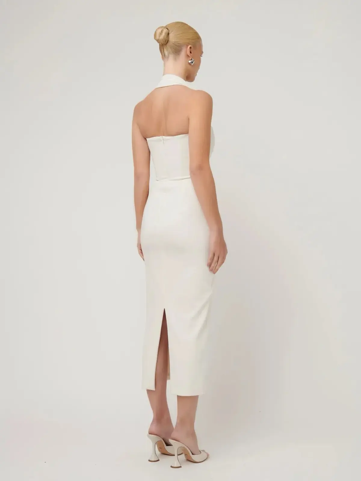 Effie Kats Meline Midi Dress in Ivory Size S / AU 8 - Image 3