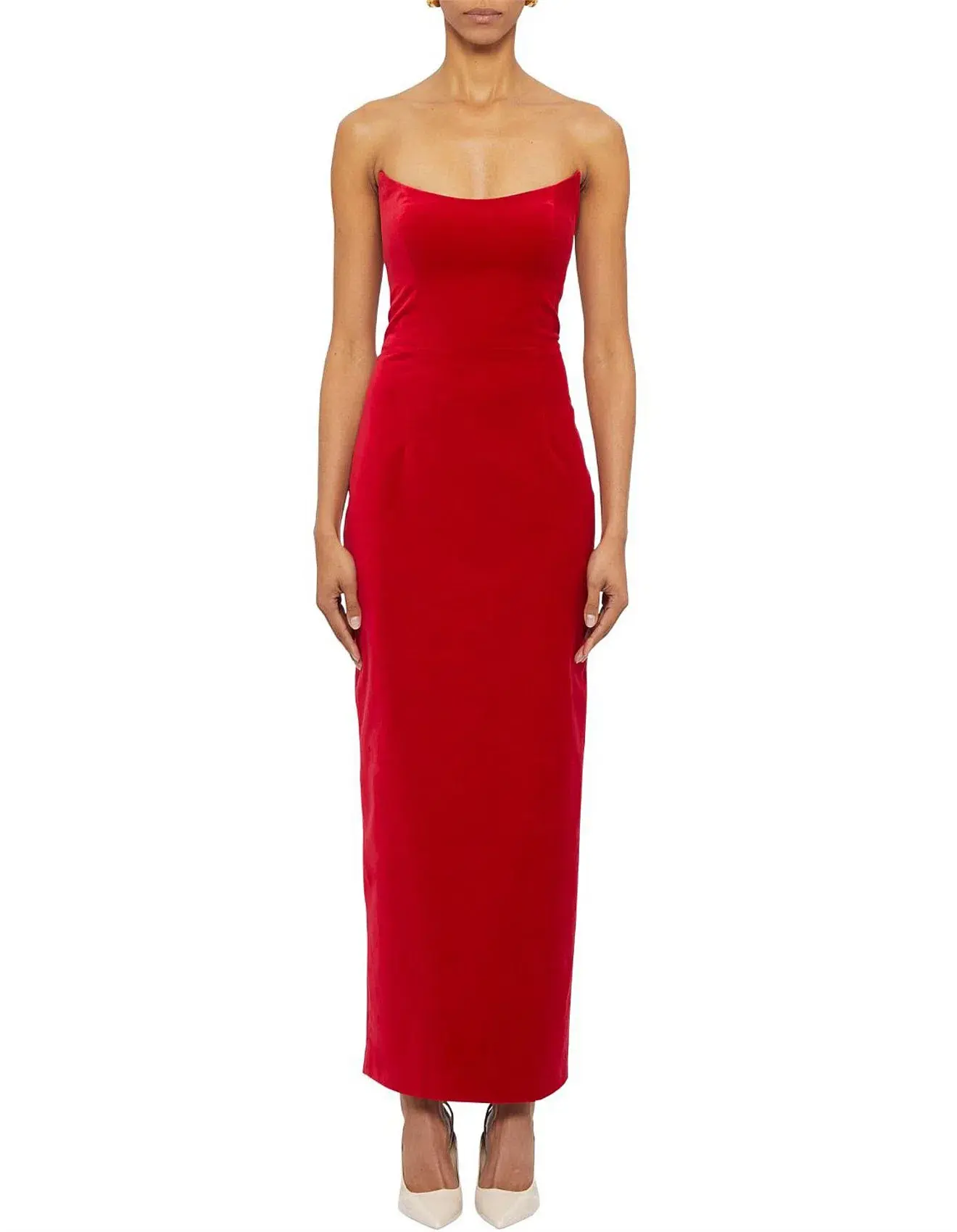 Ginger & Smart Soloist Strapless Gown Red Size AU 12 - Image 1