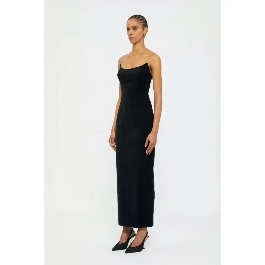 Ginger & Smart Soloist Strapless Gown Black Size AU 12 for rent on The Volte - main image