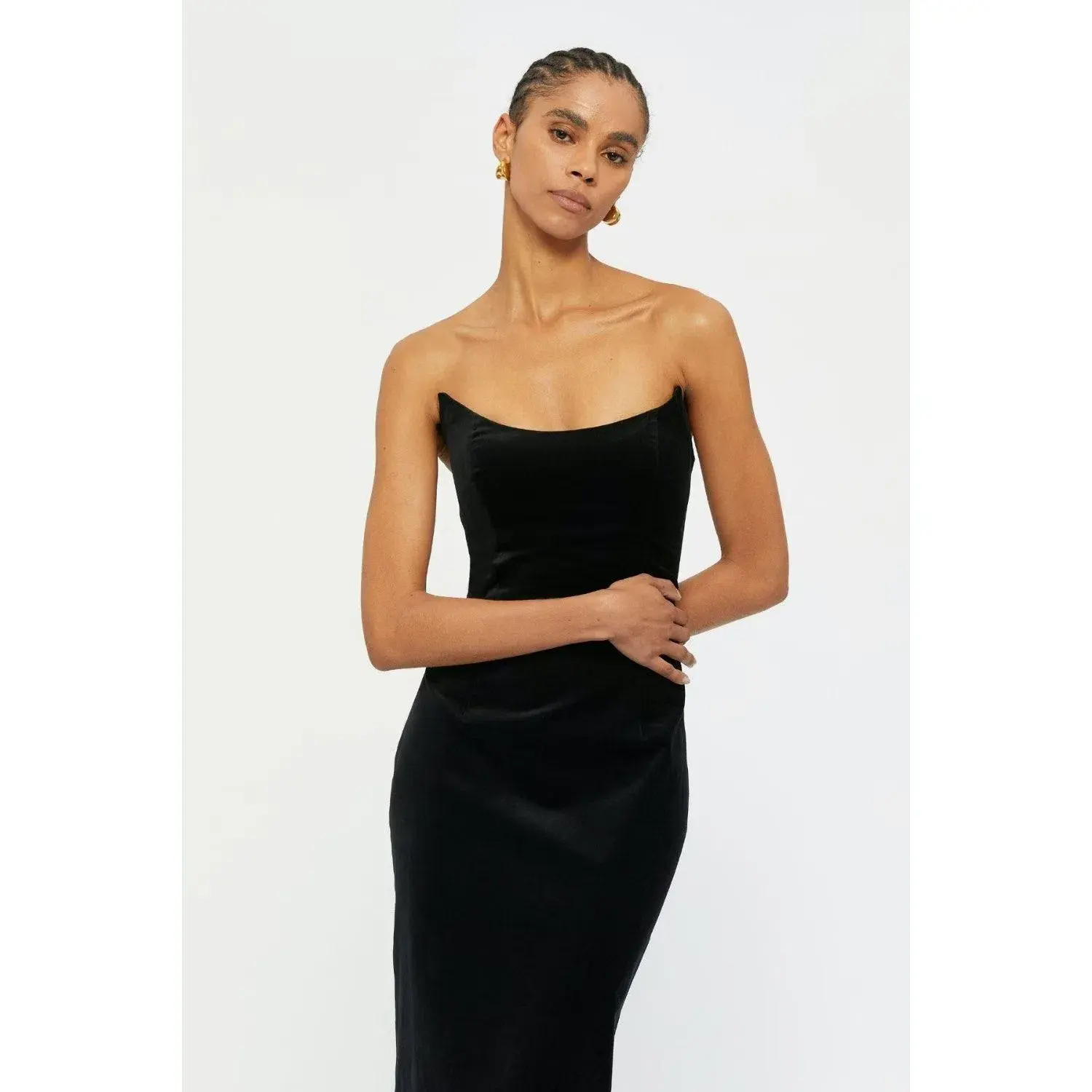 Ginger & Smart Soloist Strapless Gown Black Size AU 12 - Image 2