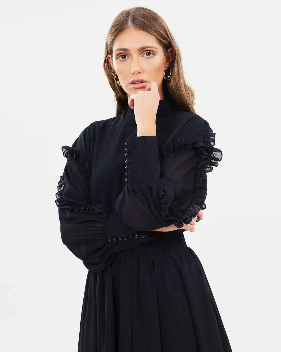 Mossman Nothing Ever Seen Before Dress Black Size AU 10 for rent on The Volte - main image