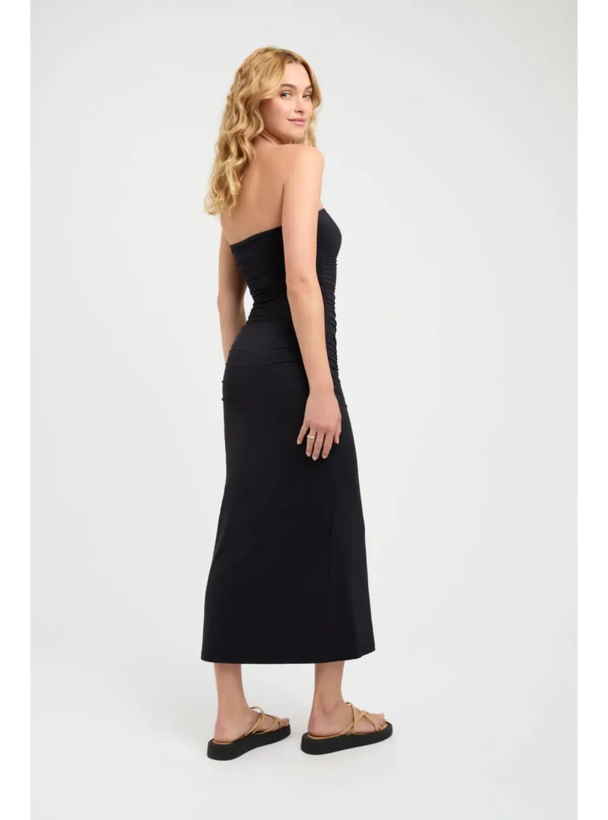 Kookai Elise Strapless Maxi Dress Black Size AU 10 - Image 3
