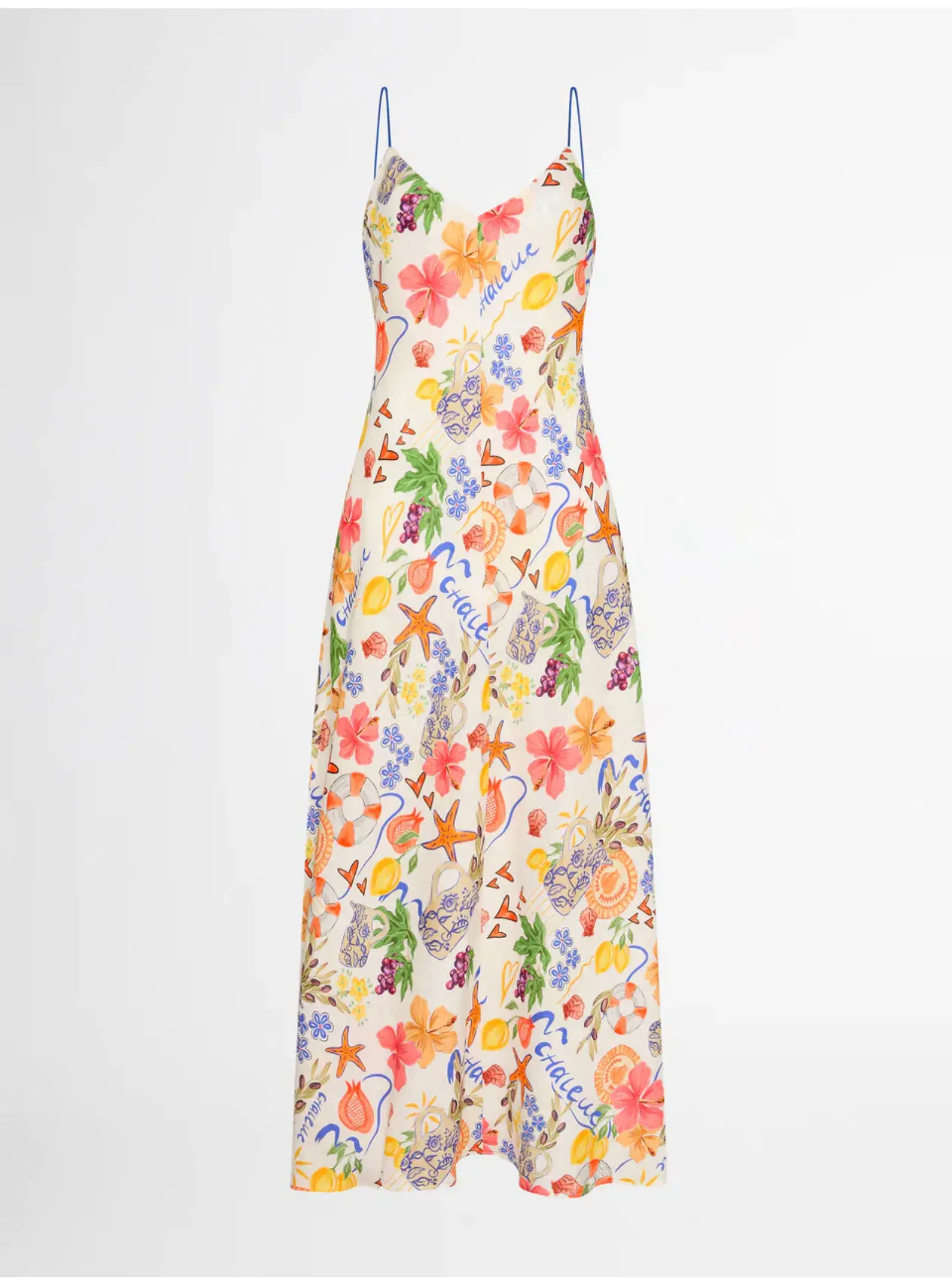 Sheike Summer Amour Linen Dress in Print Size AU 14 - Image 4