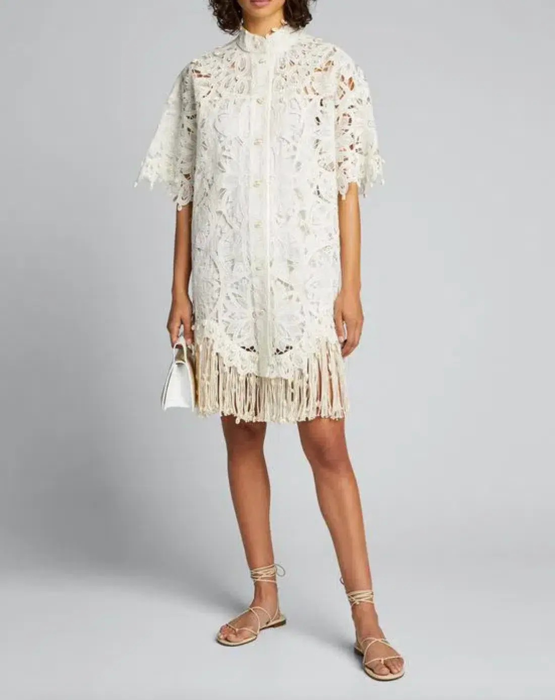 Zimmermann Wavelength Shirt Dress Ivory Size 0 / AU 8  - Image 1