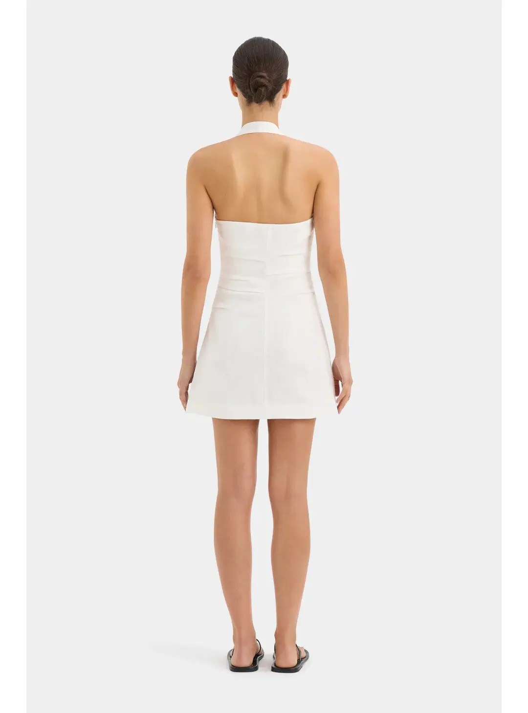 Sir The Label Noemi Halter Mini Dress Ivory Size 2 / AU 10  for rent on The Volte - main image