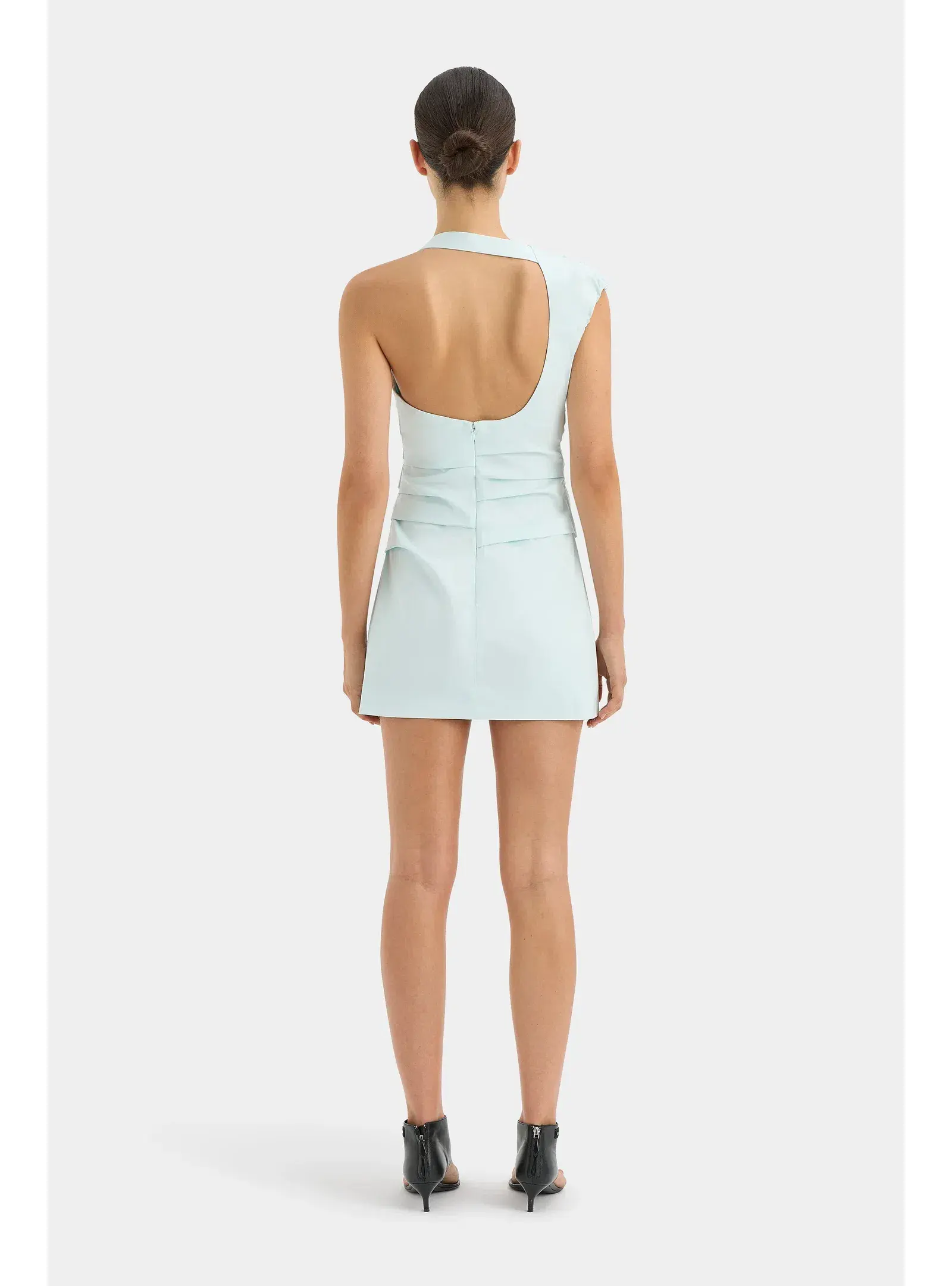 Sir The Label Azul Gathered Mini Dress Ice Blue Size 2 / AU 10 - Image 3