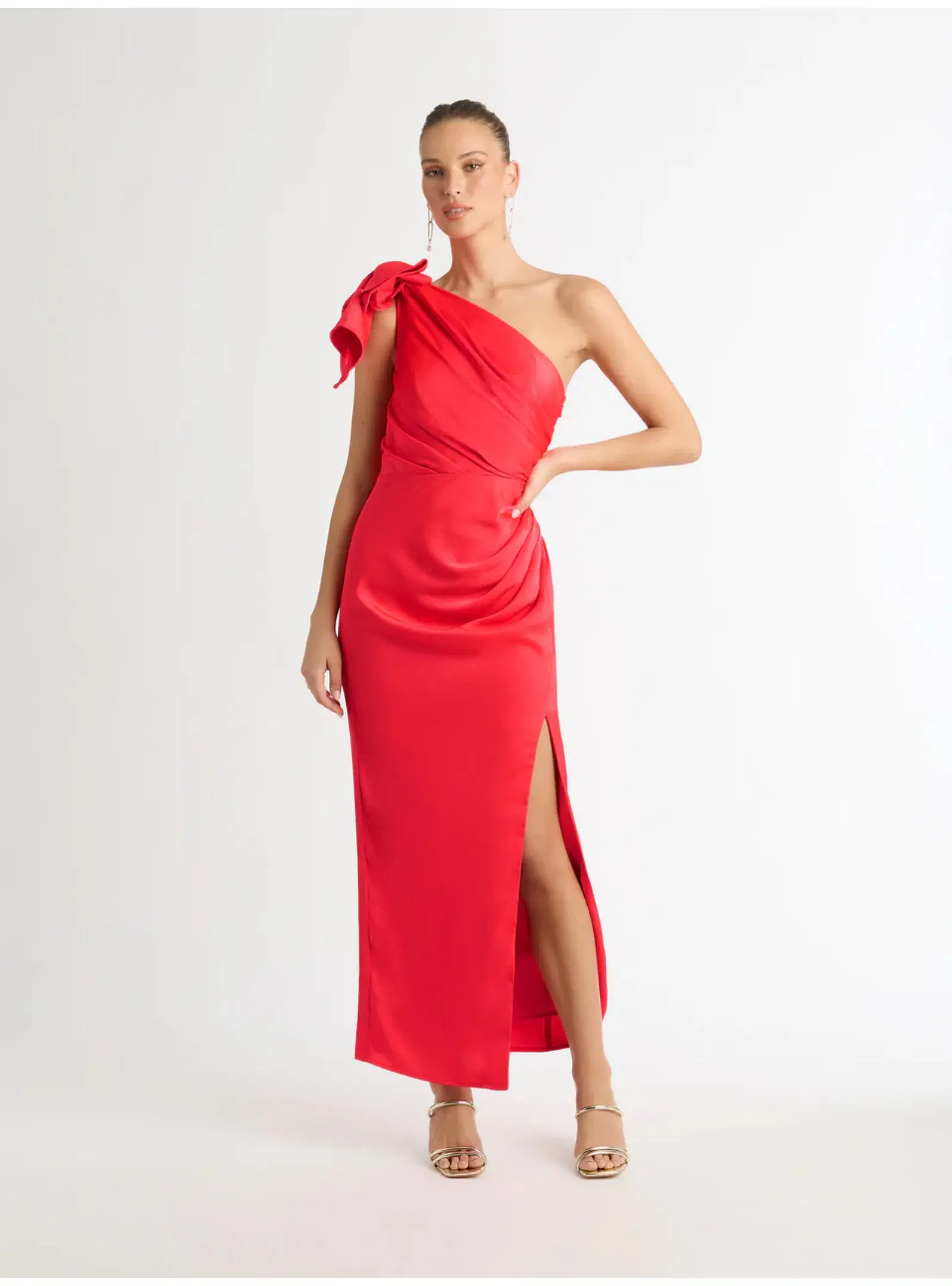 Sheike Glamour Maxi Dress Red Size AU 8 - Image 1