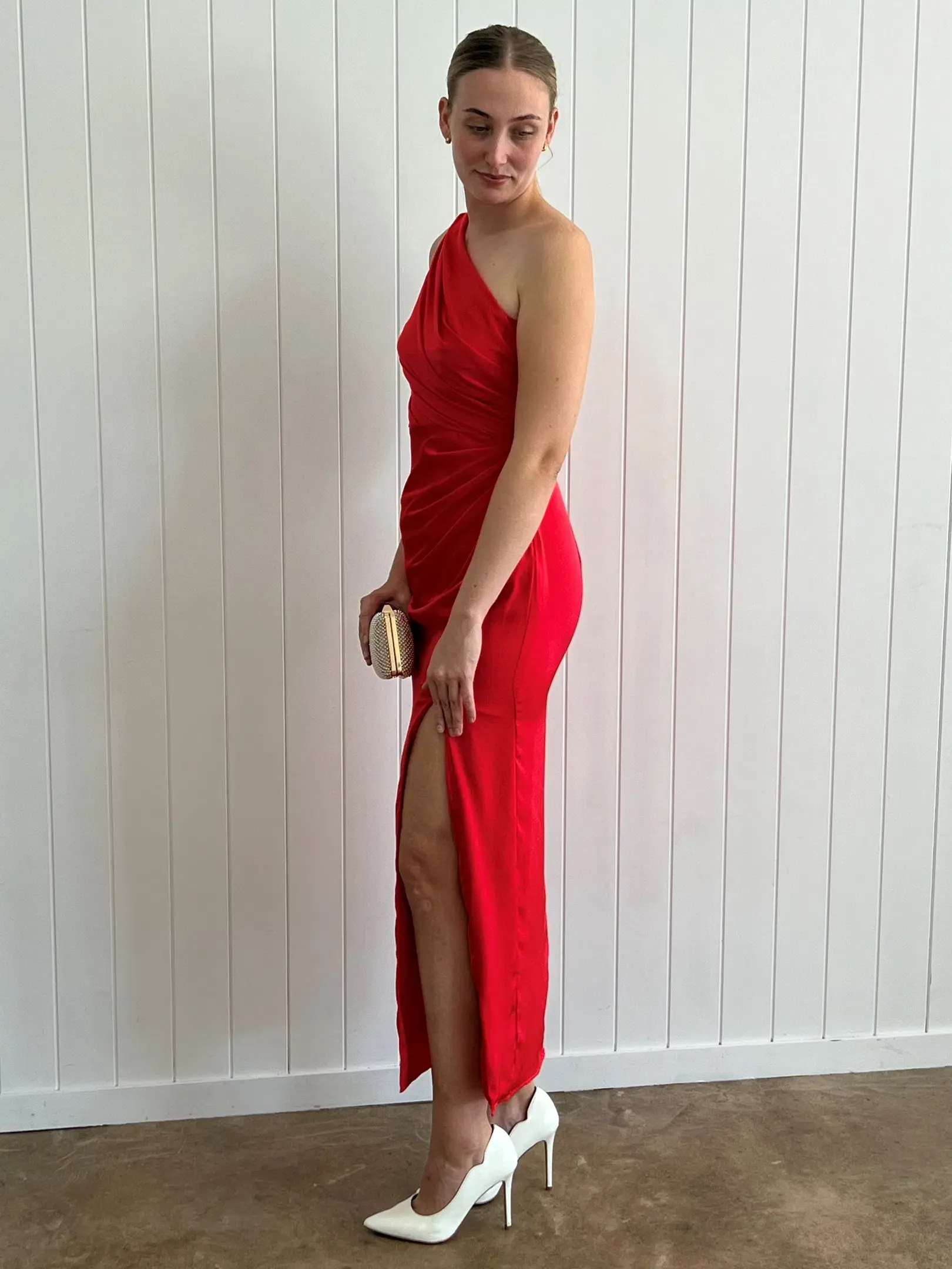 Sheike Glamour Maxi Dress Red Size AU 8 - Image 6