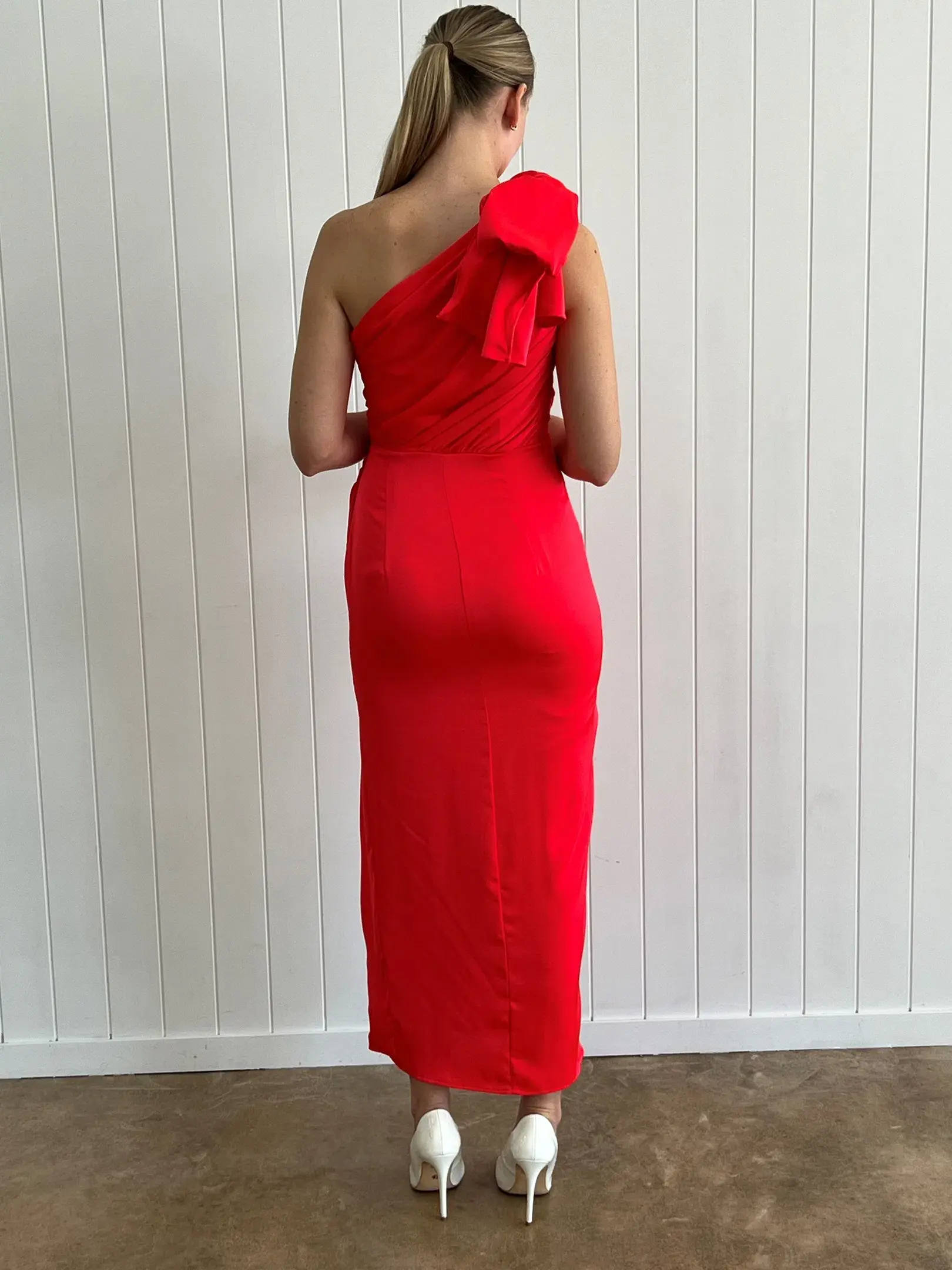 Sheike Glamour Maxi Dress Red Size AU 8 - Image 5