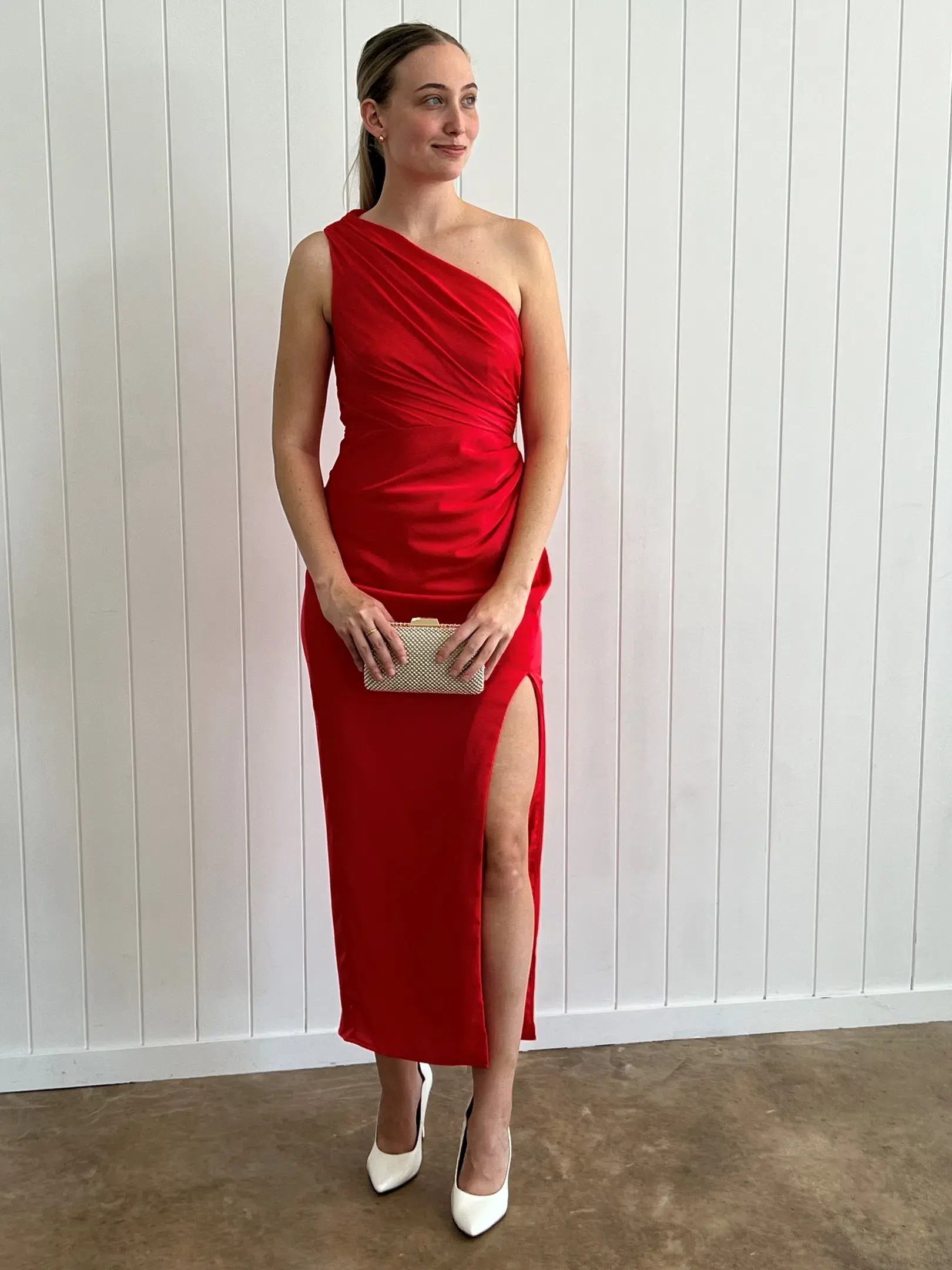 Sheike Glamour Maxi Dress Red Size AU 8 - Image 3