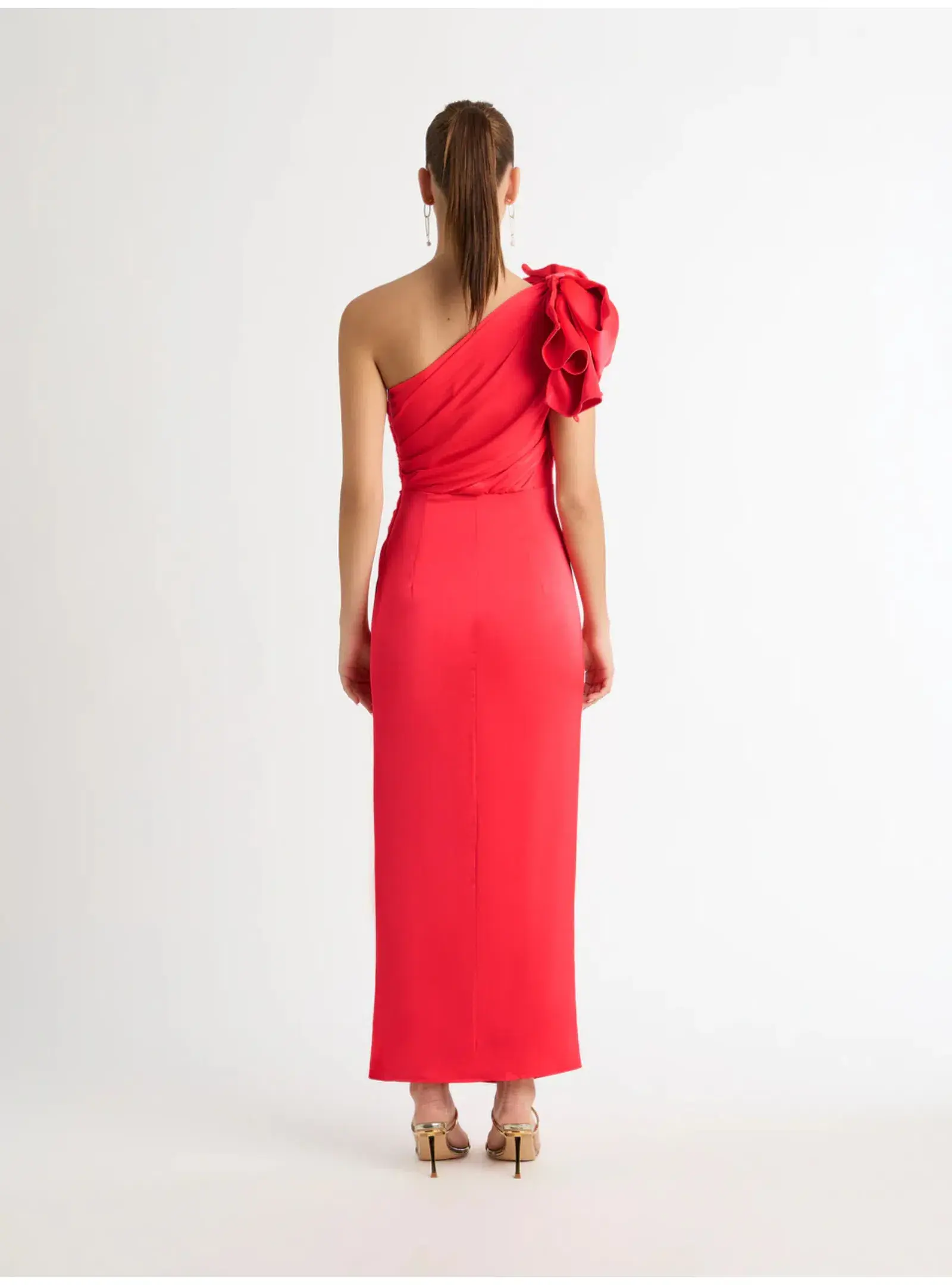 Sheike Glamour Maxi Dress Red Size AU 8 - Image 2