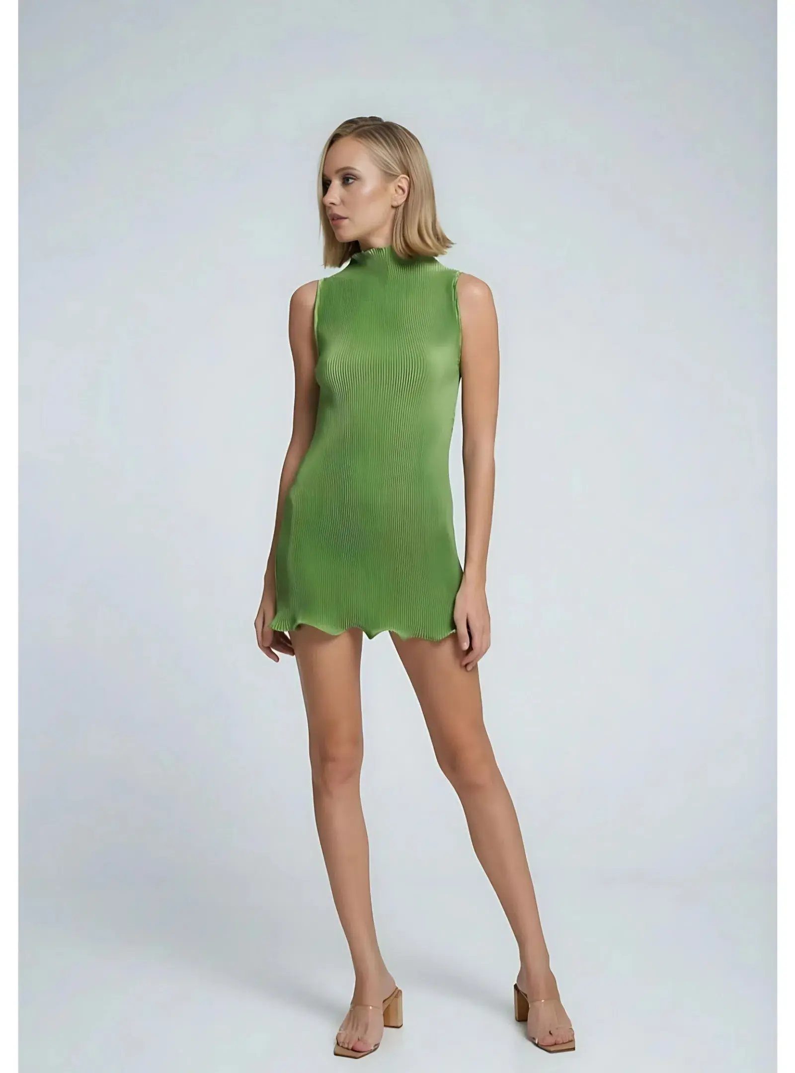 L'Idee Silencio Mini Dress in Fern Size AU 12 - Image 1