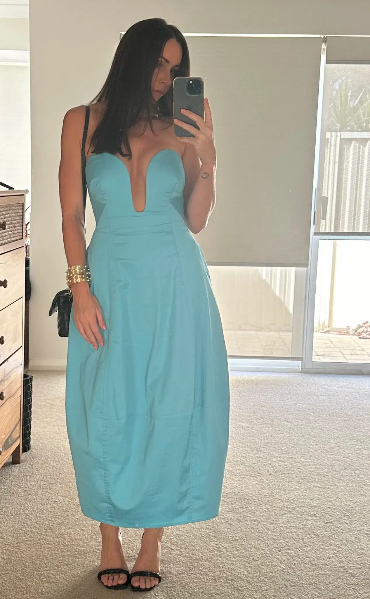 Cult Gaia Chiara Midi Dress Cabana Blue Size AU 6 (US 2) - Image 7
