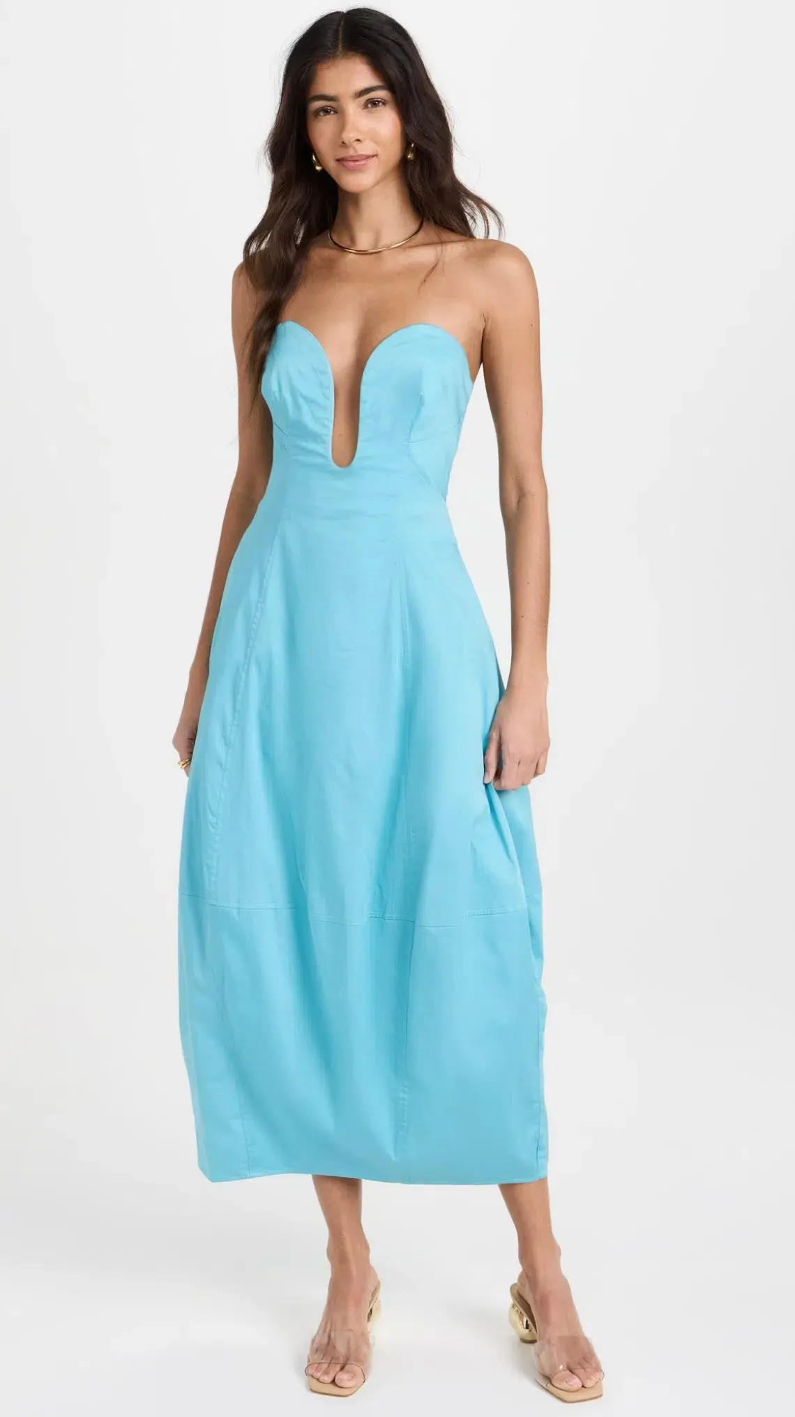 Cult Gaia Chiara Midi Dress Cabana Blue Size AU 6 (US 2) - Image 2