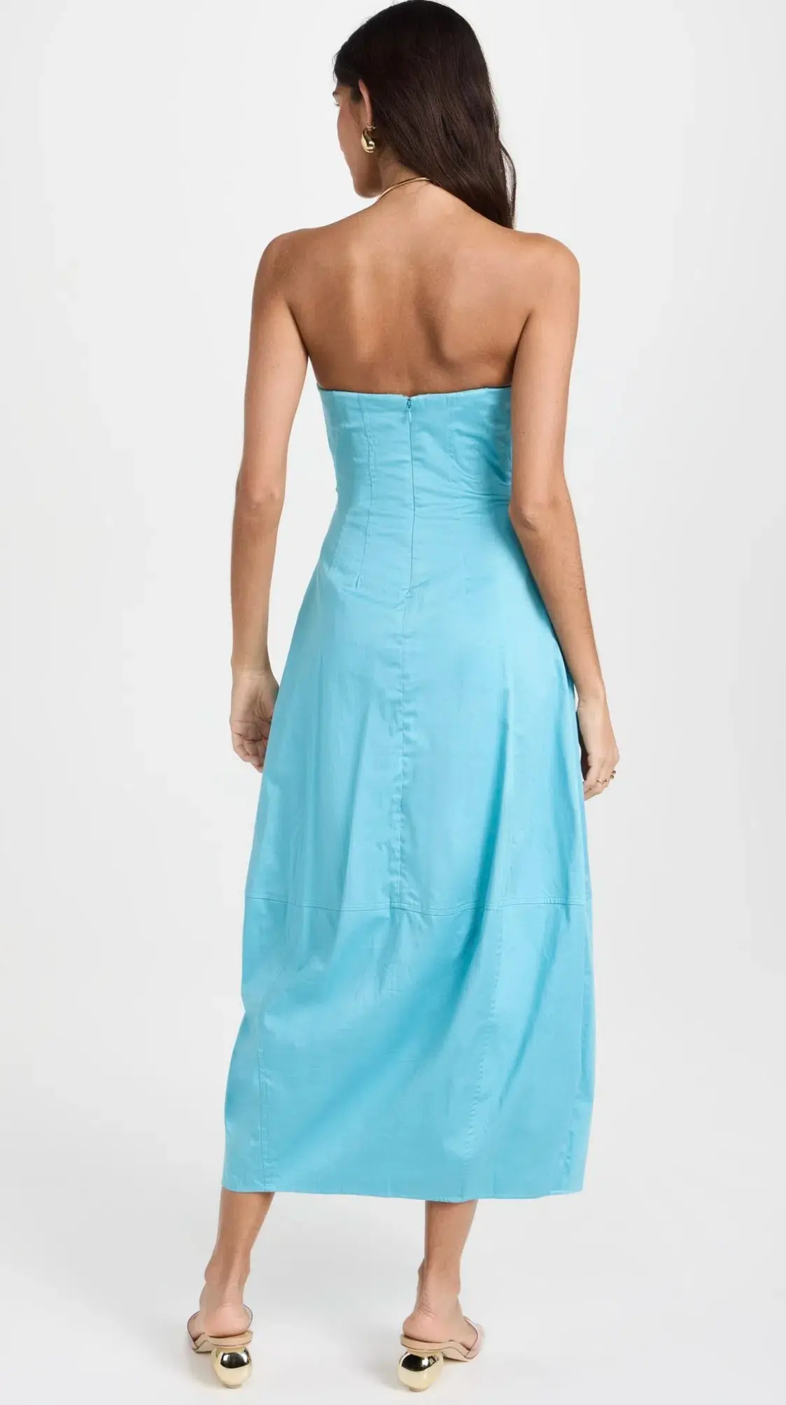 Cult Gaia Chiara Midi Dress Cabana Blue Size AU 6 (US 2) - Image 4