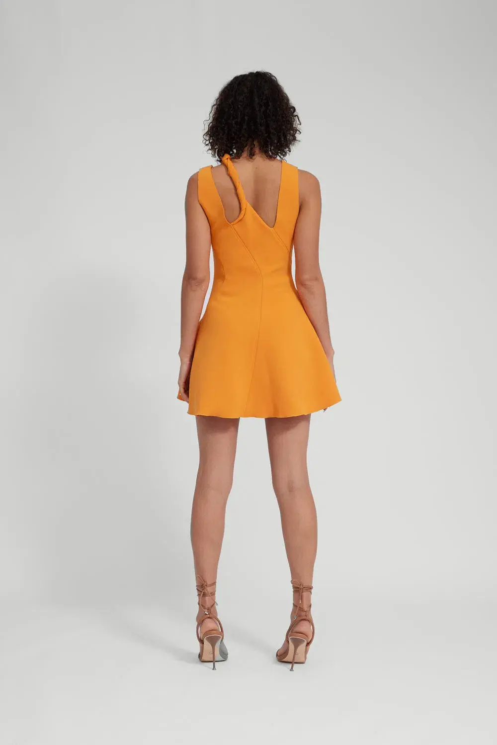 Tojha Calli Mini Dress Orange Size 10 - Image 3