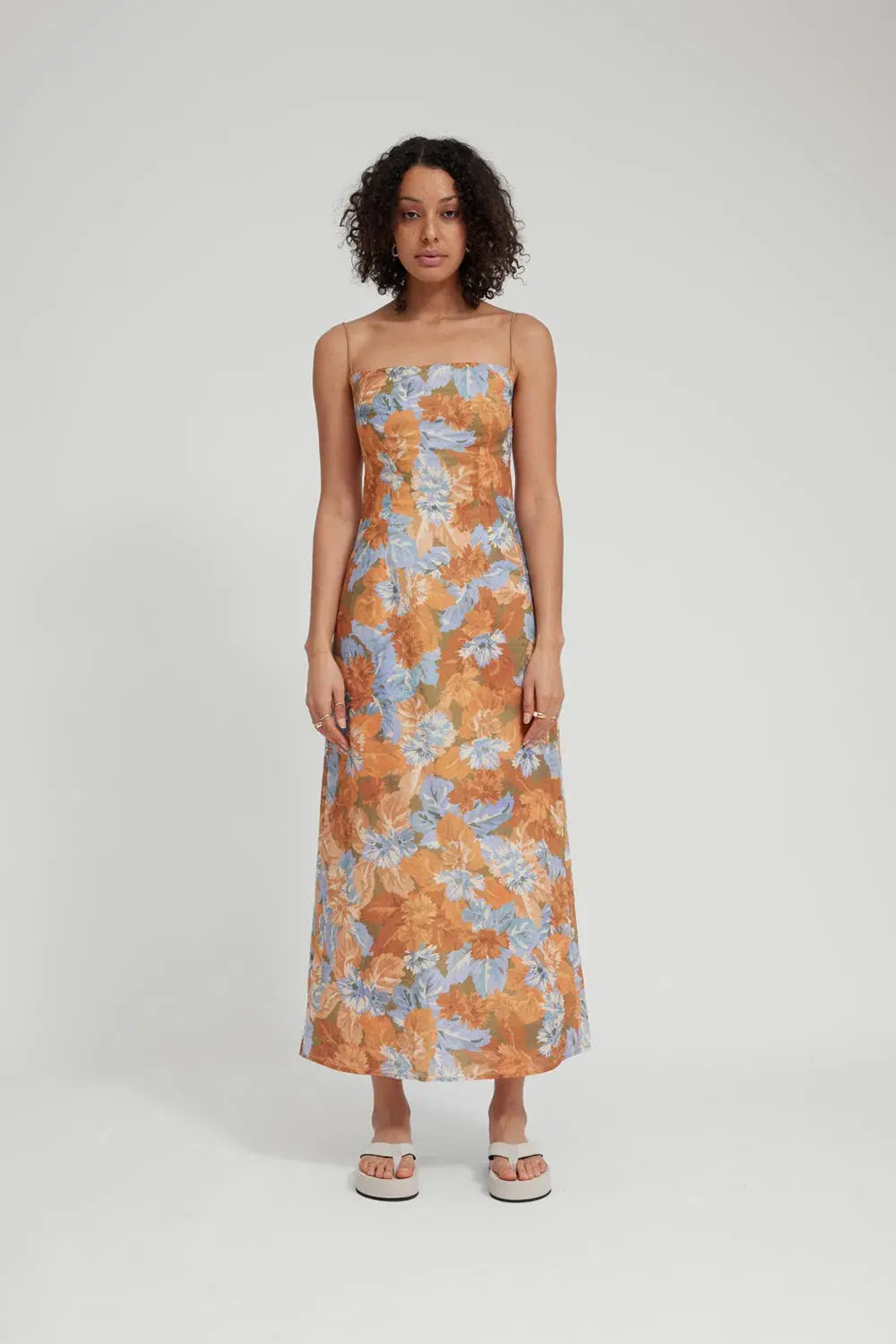 Tojha Poppy Midi Dress Floral Size XS / AU 6 - Image 1
