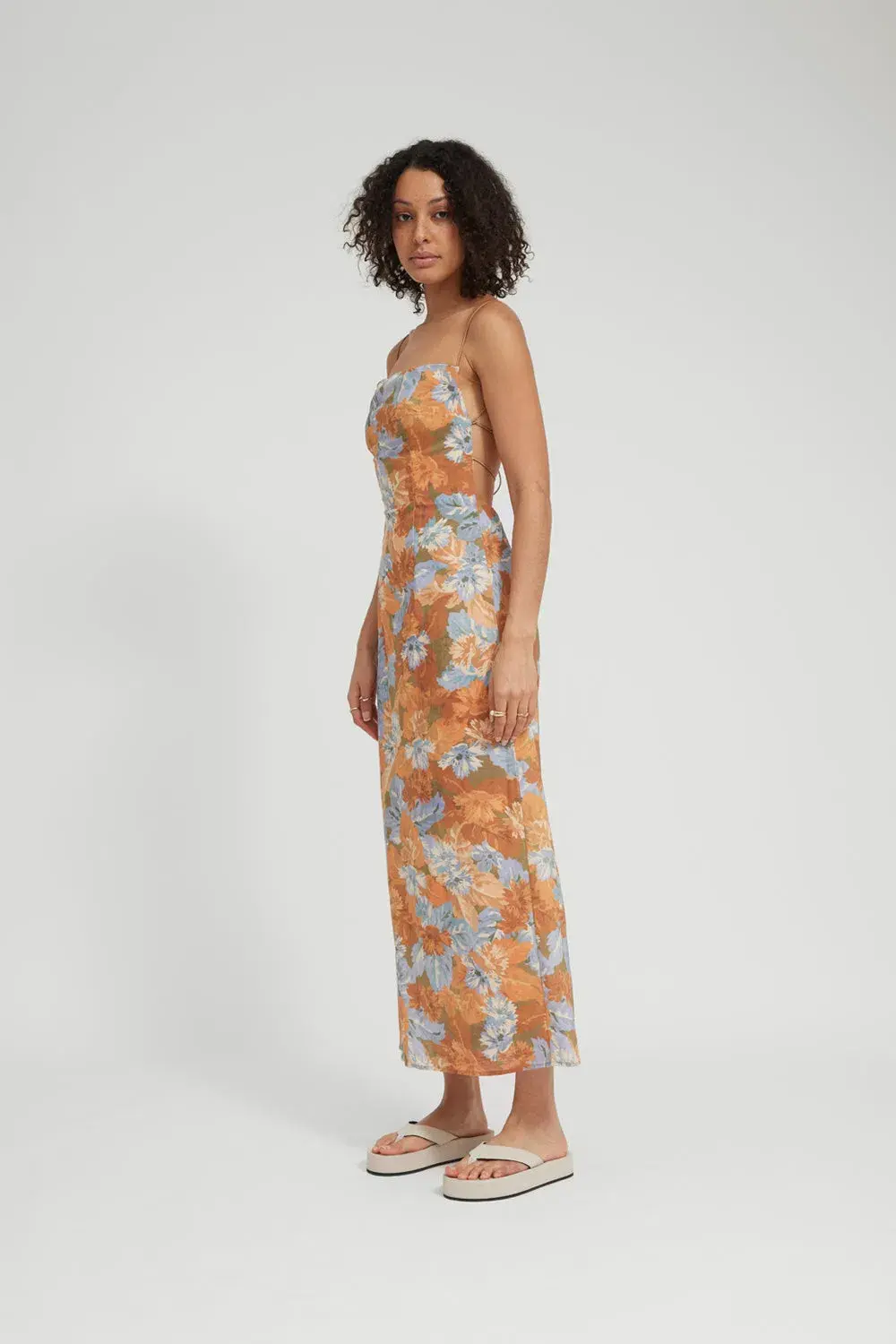 Tojha Poppy Midi Dress Floral Size XS / AU 6 - Image 2