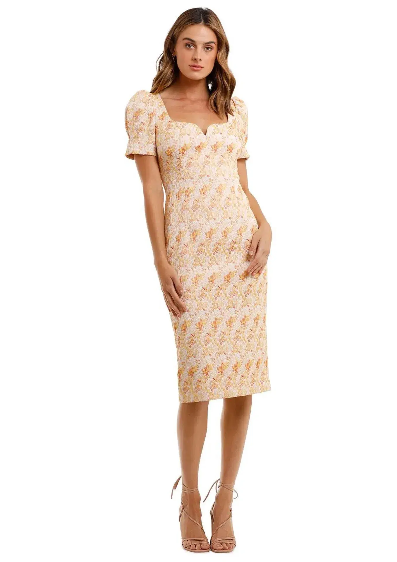 Rebecca Vallance Amber Midi Dress Floral Size 10 - Image 1