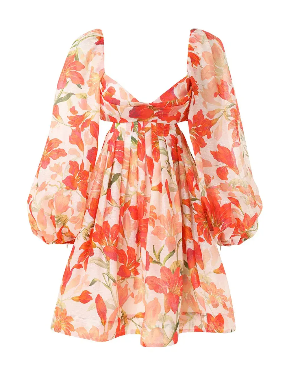 Zimmermann Tranquillity Bralette Mini Dress Red Lily Size 0P / 6 AU - Image 3