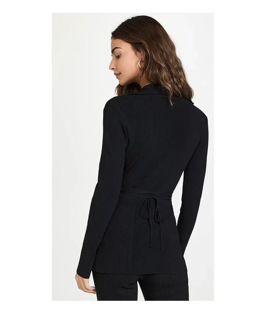 Christopher Esber Tie Front Knit Cardigan Black Size XXS/ Au 4 - Image 3