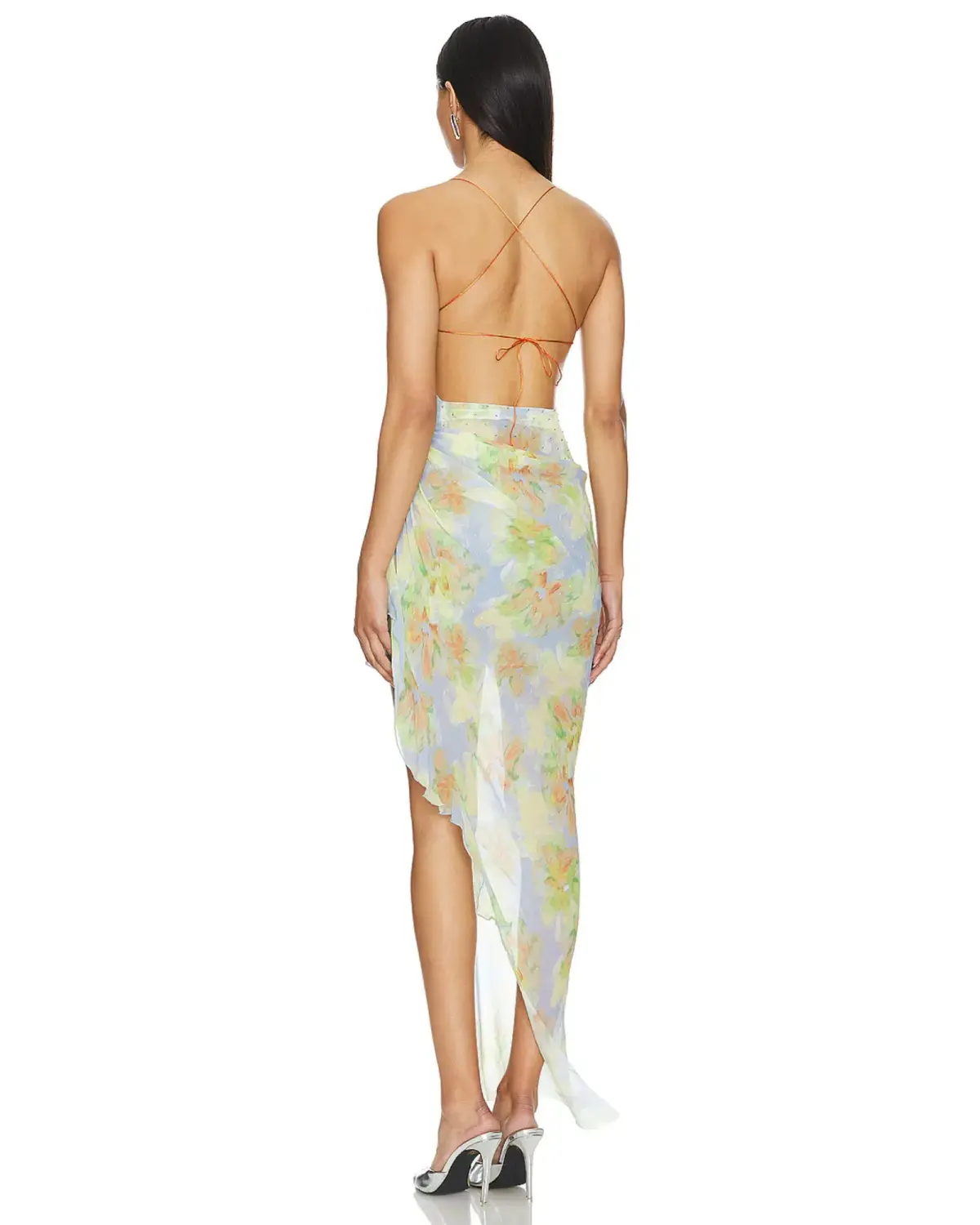 Bec and Bridge Zephy Asym Dress Blue Blossom Size AU 6 - Image 3