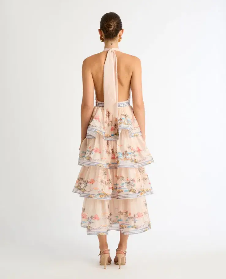 Sheike Riviera Max Dress Blush Pink Size 10 - Image 3