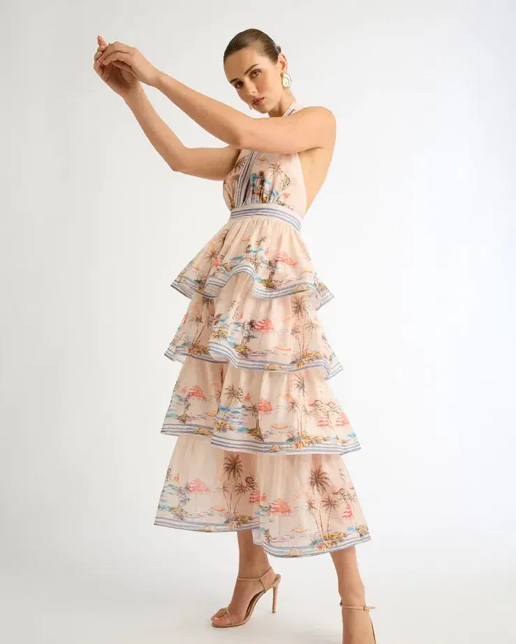 Sheike Riviera Max Dress Blush Pink Size 10 - Image 2