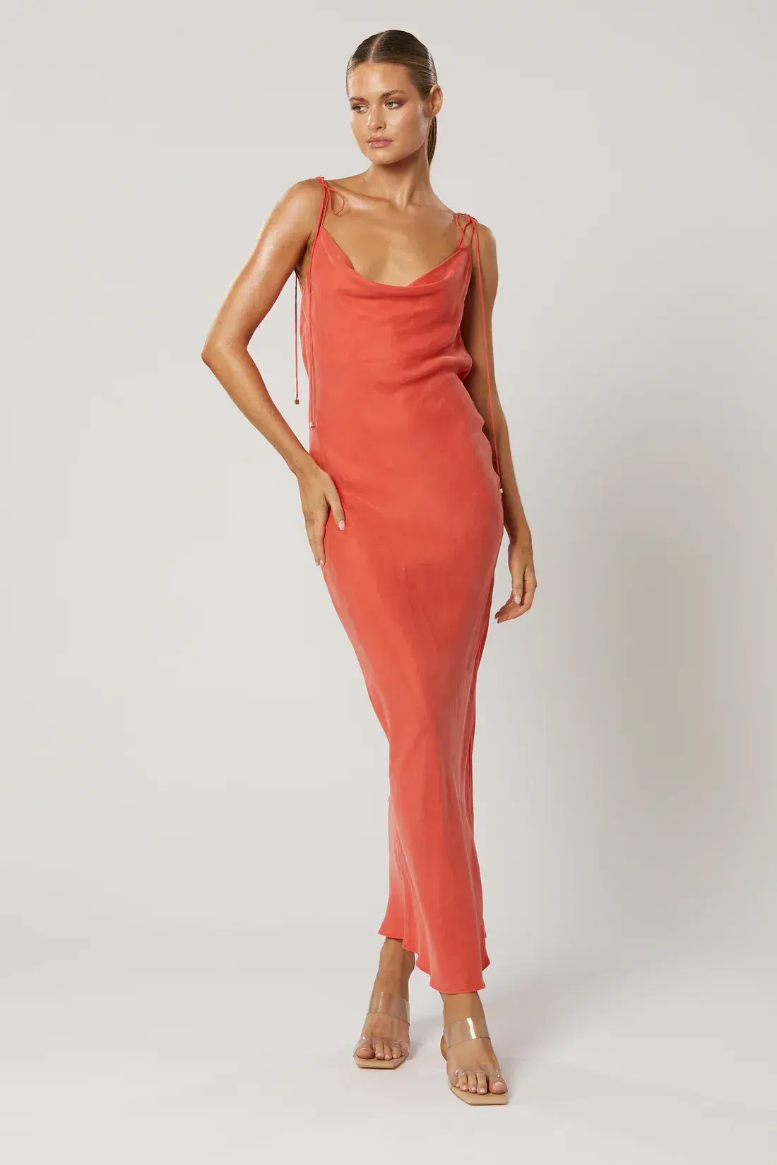 Winona Marcella Cowl Dress Scarlet Red Size XXS / AU 4 - Image 2